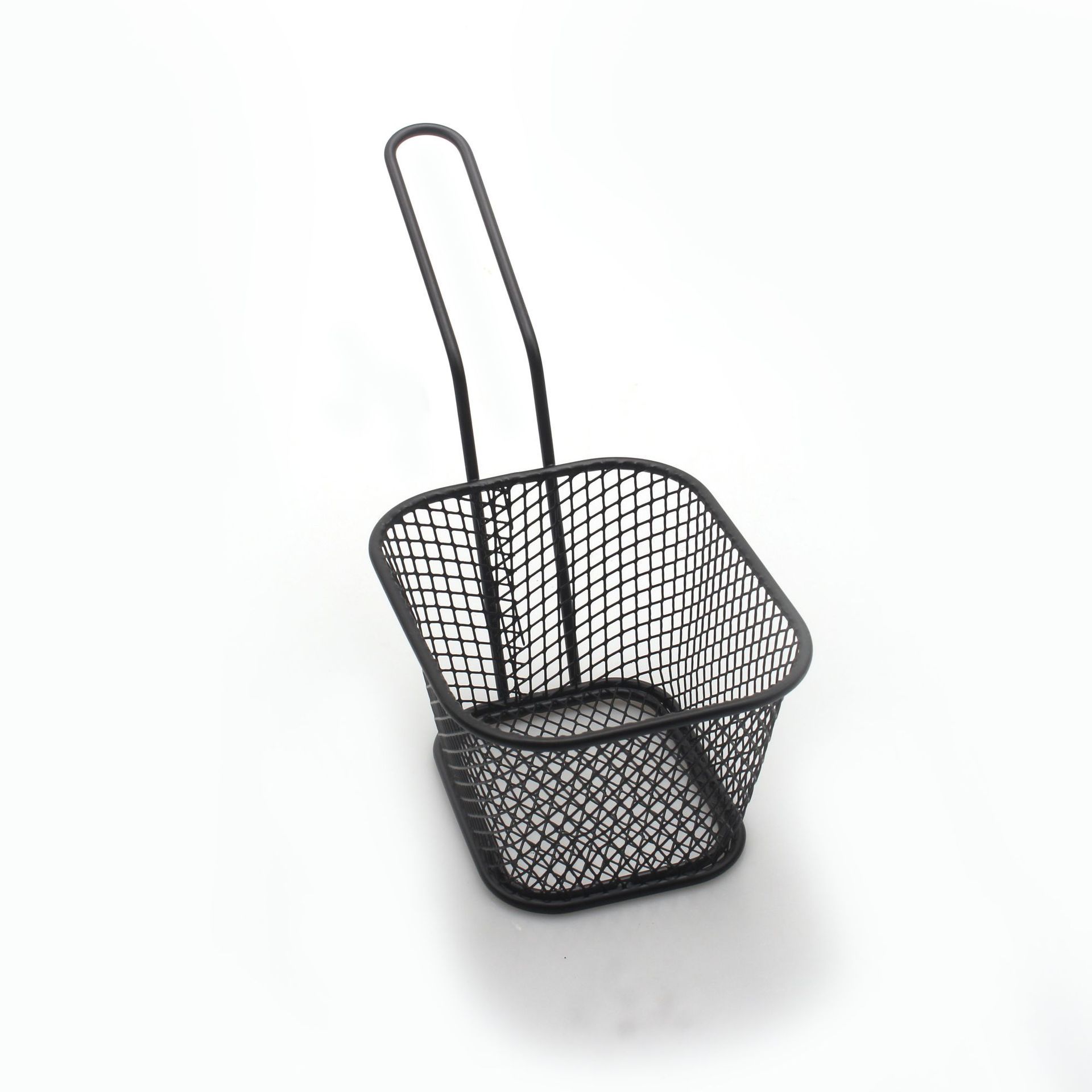 Cross-Border Stainless Steel French Fries Fried Basket Western Food Snack Food Basket Fried Mesh Basket Oil-Proof Oil Draining Rack Basket Rack