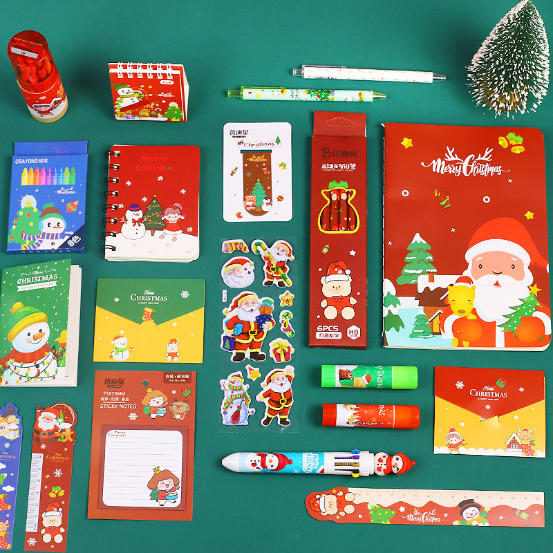 6h8r圣诞节惊喜大礼包 儿童文具套装大盲袋学生奖品幸运盲袋圣诞