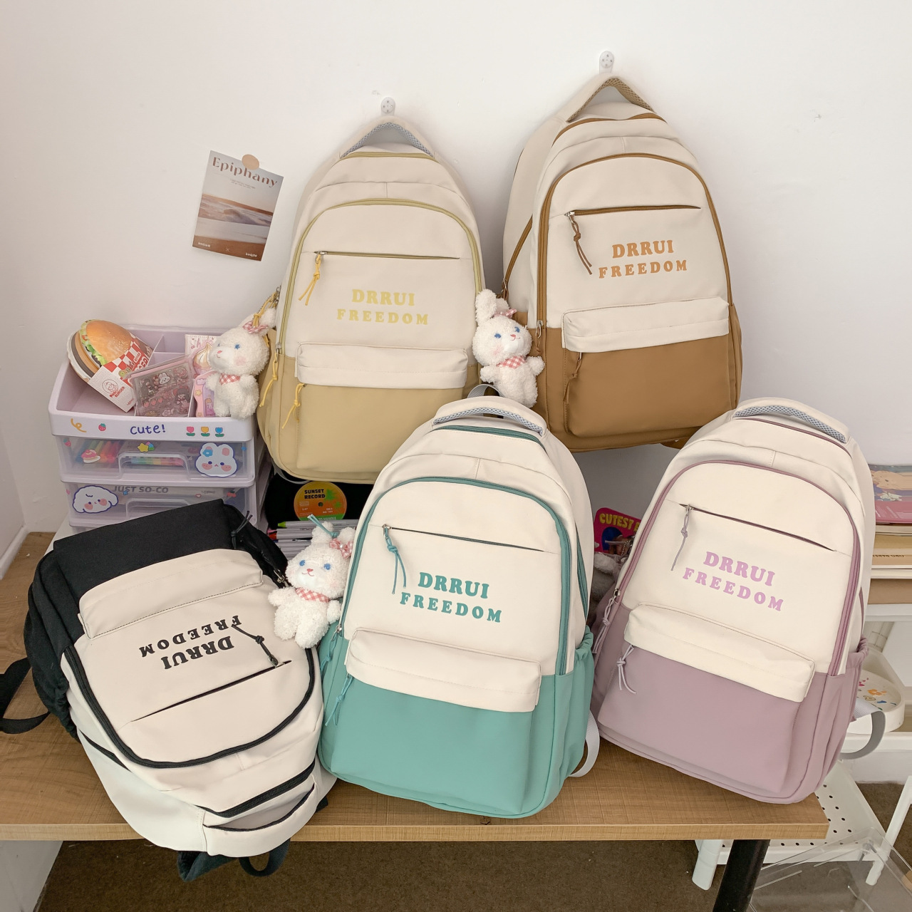 Stall Bag Backpack Schoolbag Travel Bag Women's Bag Storage Bag Fashion Handbag One Piece Dropshipping Backpack
