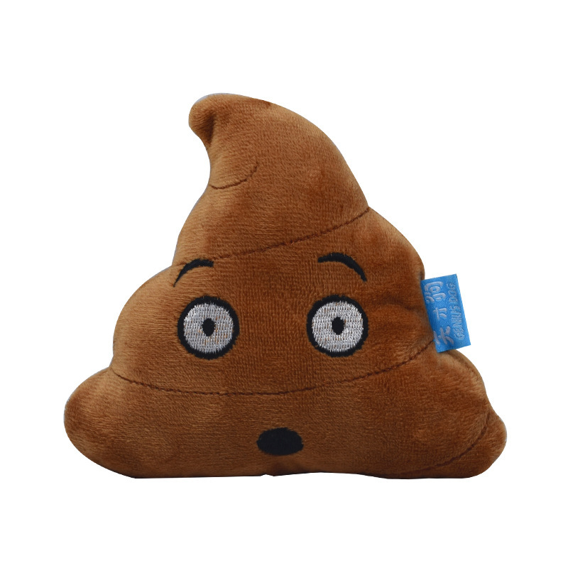 Pet Toy Simulation Poop Plush Sound Dog Toy Molar Tooth Cleaning Plush Stool Dog Pet Supplies