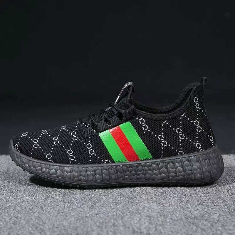 Women's Shoes 2023 New Flying Woven Breathable Sports Women's Shoes Trendy All-Matching Mesh Trendy Shoes Internet Celebrity Coconut Shoes Wholesale