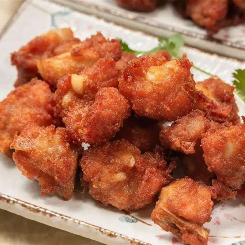 蒜香骨新雨润蒜香排骨粒装酒店速冻半成品猪肋排油炸500g*20包/箱