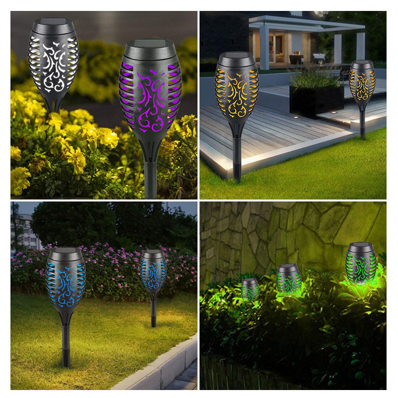 Outdoor Solar Flame Lamp Courtyard Household Led Lawn Lamp Ground Lamp Small Torch Lamp Garden Lamp Landscape Lamp