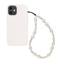 KKBEAD珍珠手机链适用iPhone12 13 14 15手机壳手工串珠手机挂绳
