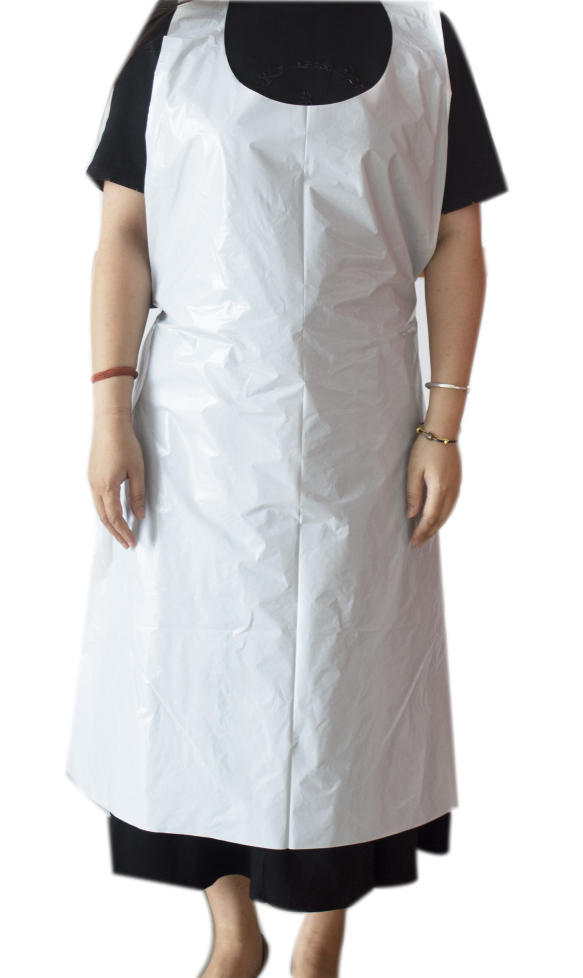 白色围裙一次性围裙塑料围裙可降解围裙