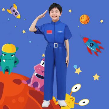 儿童太空服宇航员航空服表演运动会航天角色扮演宇航员演出服装