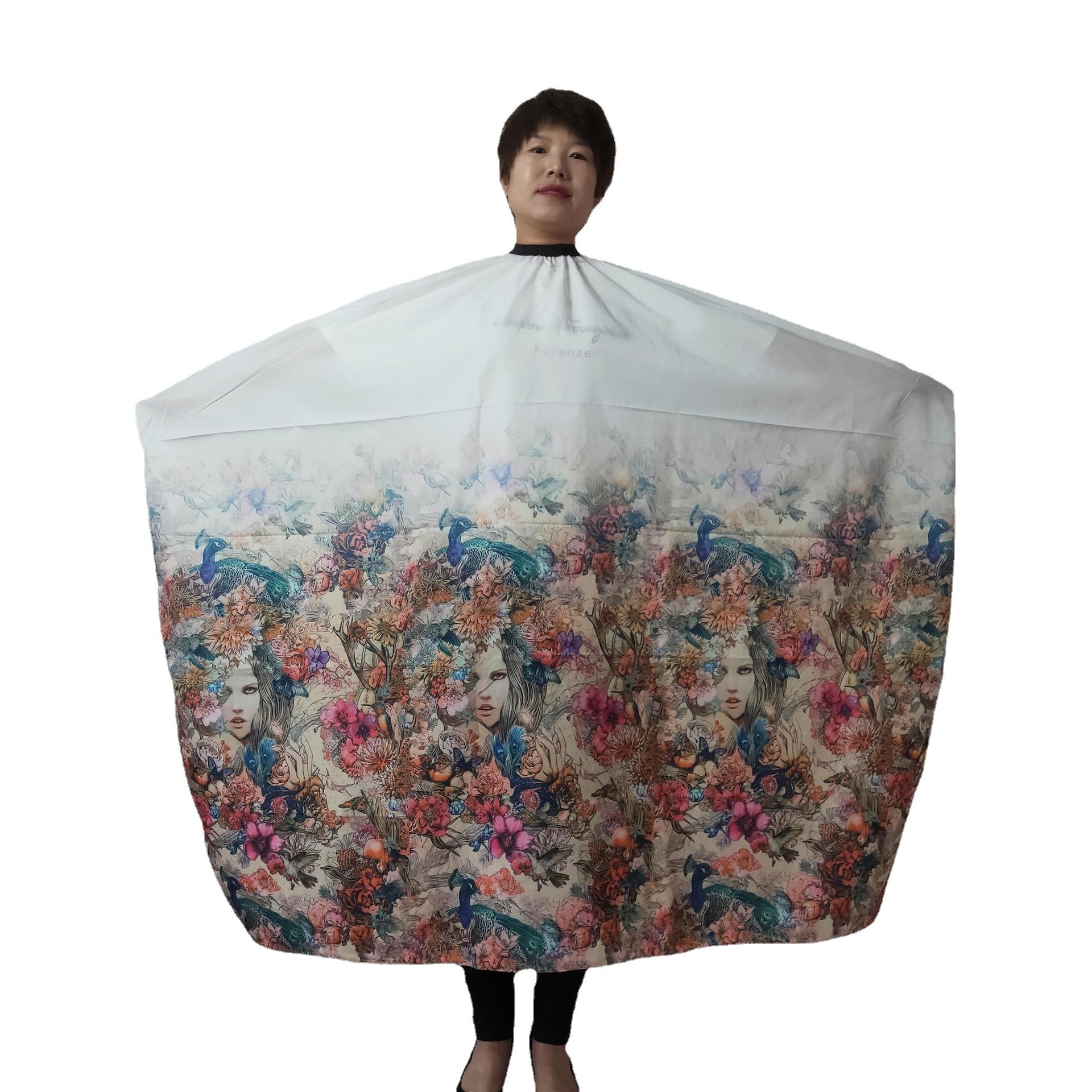 染发焗油围布成人剪头发理发围布 理发店发廊松紧带不沾布-阿里巴巴