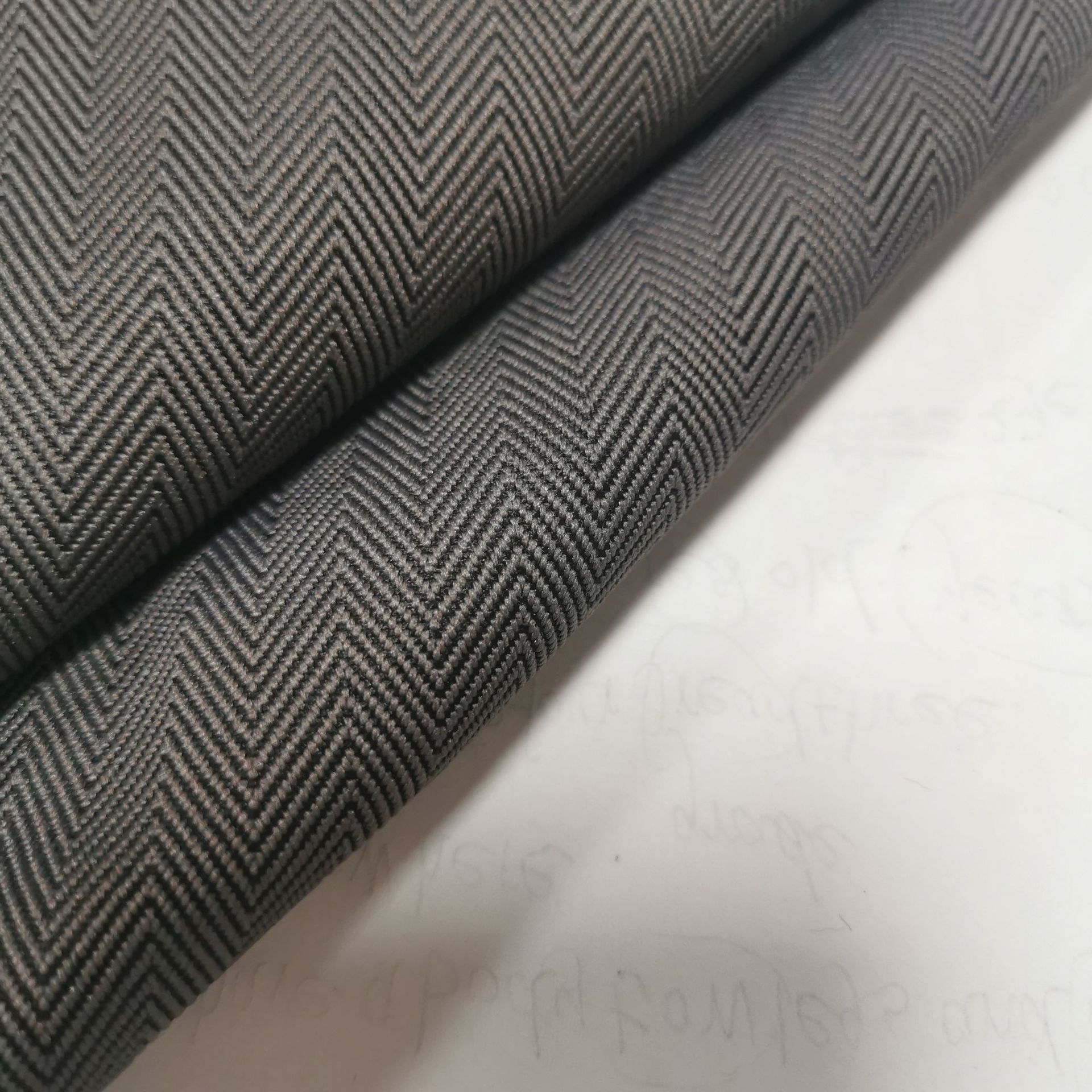 梭织斜纹仿毛呢0.7cm人字斜鱼骨纹面料秋冬外套裙装鞋帽箱包布料