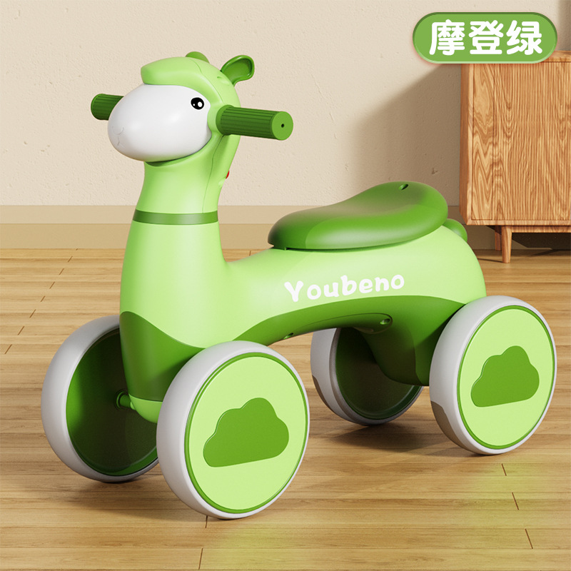 Balance Bike (for Kids) 1-3 Years Old Baby No Pedal Luge with Music Light Boys Girls Toddlers Sliding Mule Cart