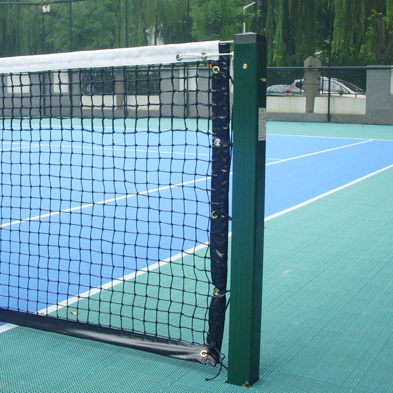 户外埋地直插式网球柱固定式方管比赛训练专业网球架球柱