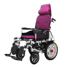 批发6003可全躺站立式轮椅加厚钢管四轮代步车超轻折叠助步车老人