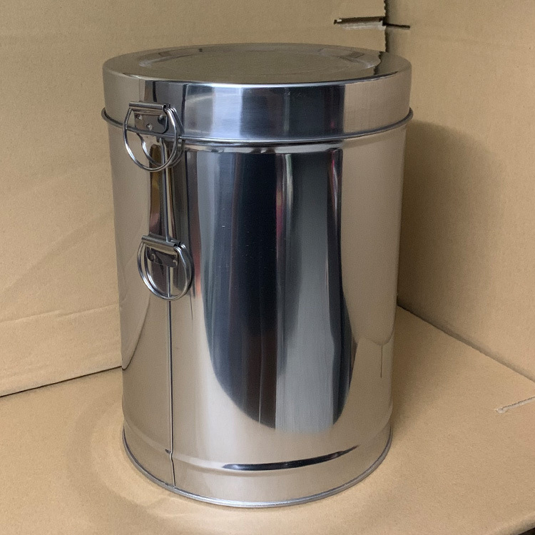 不锈钢茶叶桶密封桶大圆桶中草药密封罐干货保鲜桶大号茶叶储存桶