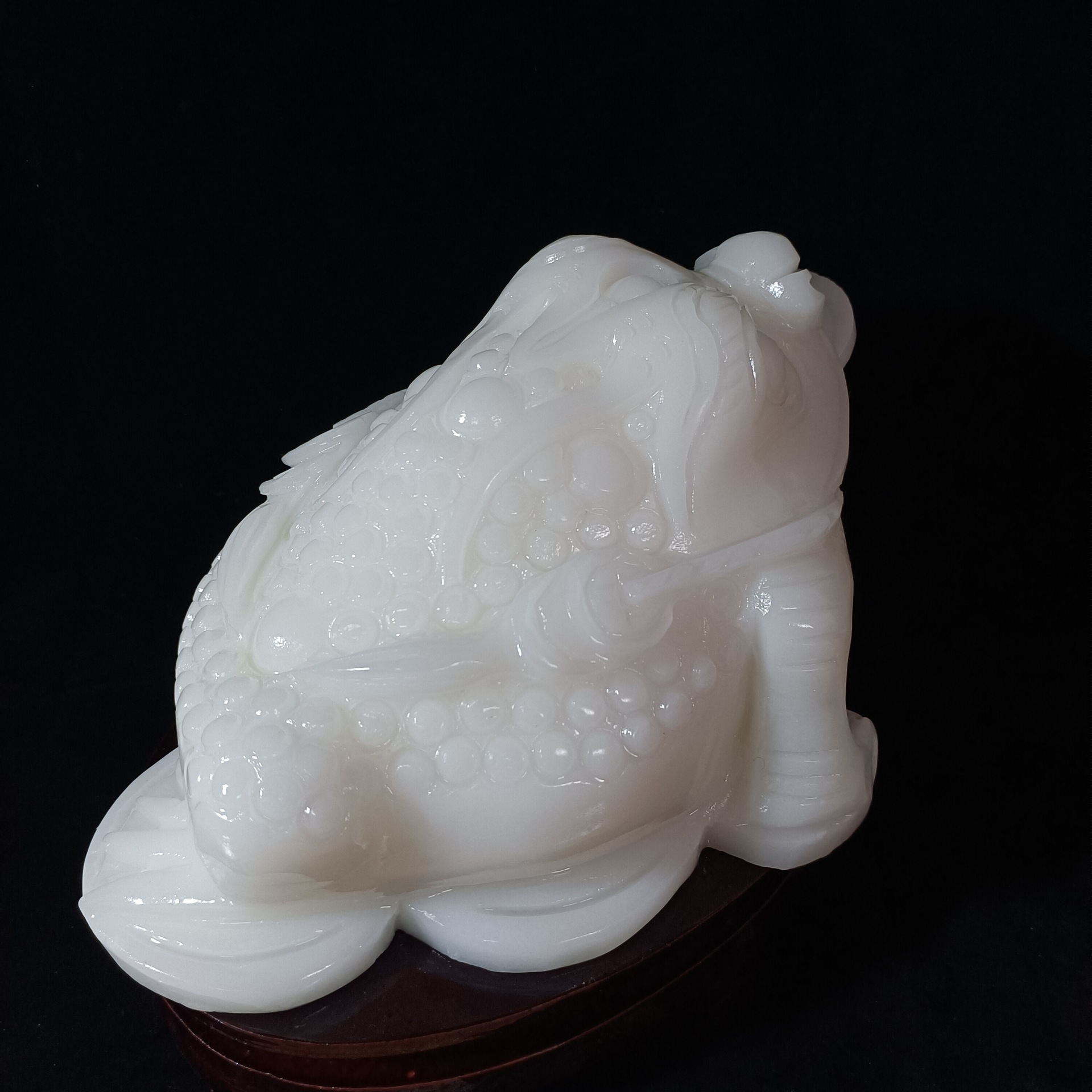 富贵金蟾摆件玉石新式创意三足蟾蜍摆设客厅玄关店铺开业乔迁礼品