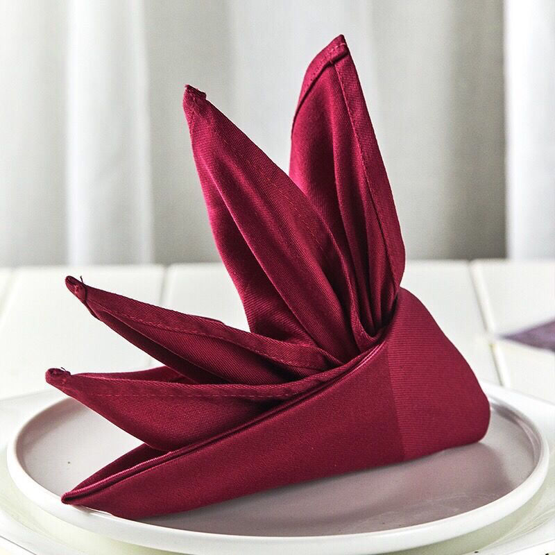 口布酒店专用55*55cm餐巾折花席巾西餐厅餐桌装饰布擦杯布批发