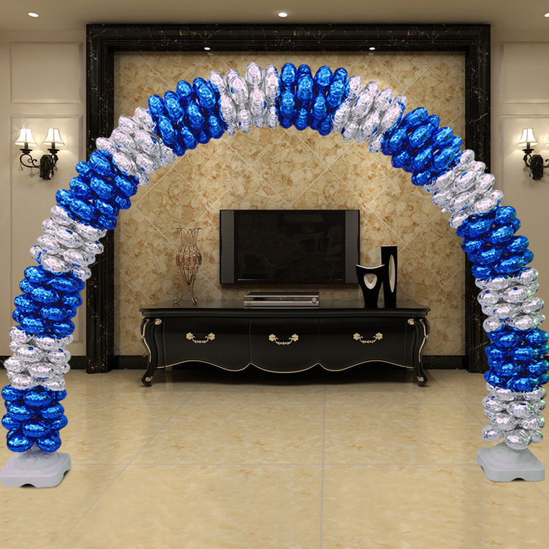 心形四叶草铝膜气球拱门婚庆酒店商场活动开业生日派对装饰气球