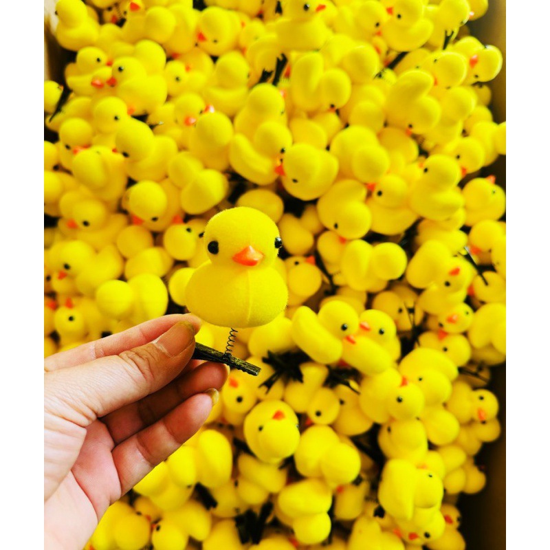 爆款网红植绒小黄鸭发夹儿童卡通玩具小礼品学生奖品大黄鸭批发