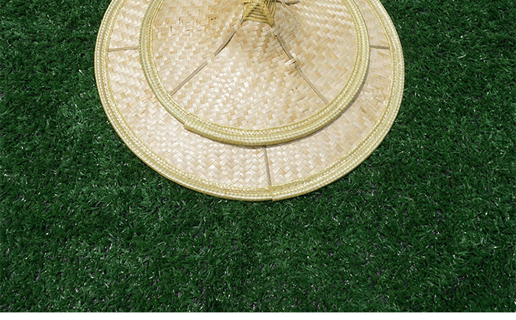 傣族舞蹈斗笠草帽大人舞台表演道具广场儿童演出竹编红色花腰帽子