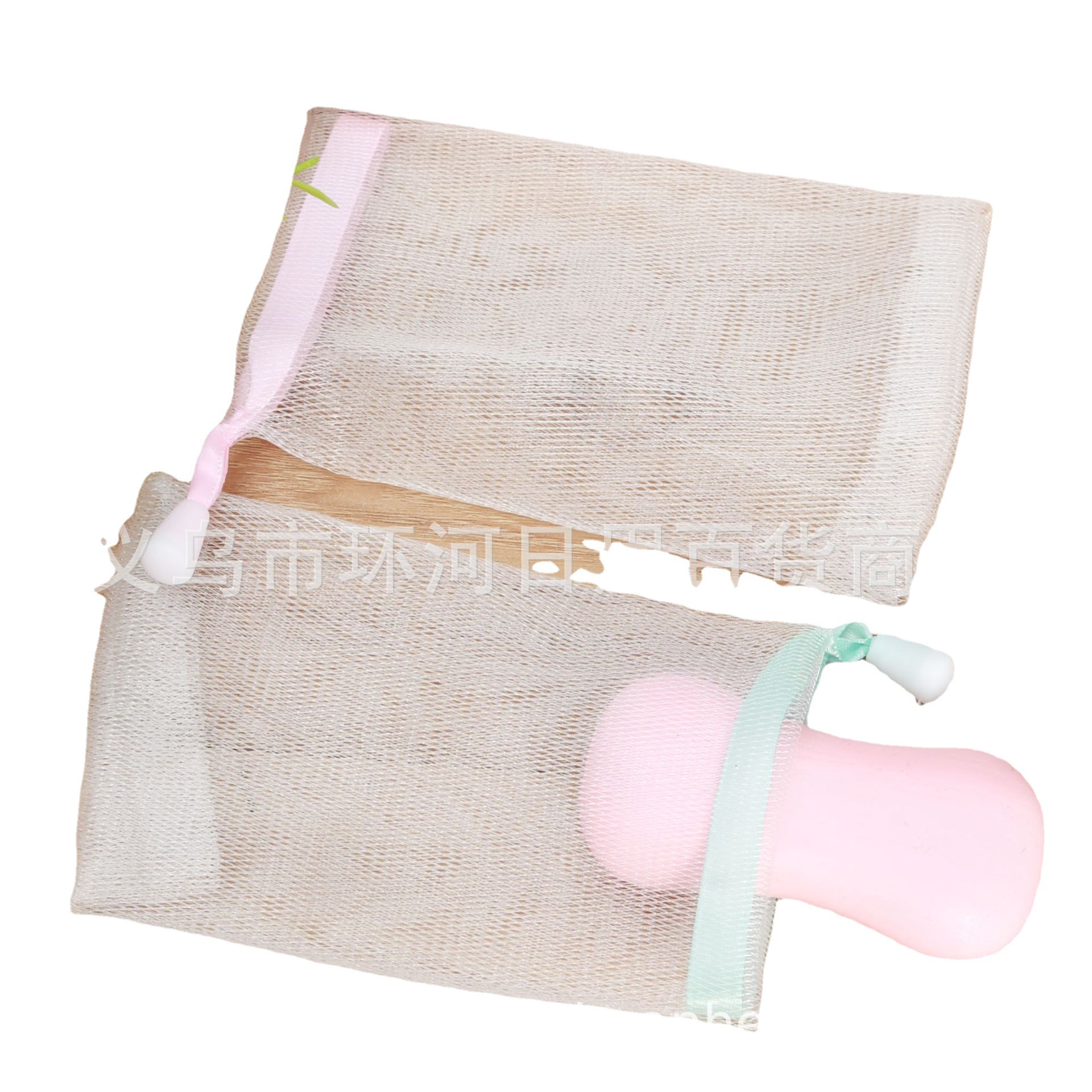 Soap Bag Wholesale Foaming Sponge White Rope Color Ribbon Foaming Net Foam Net Pocket Frother