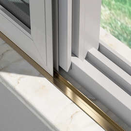 纱窗轨道纱门推拉滑轨道槽加装纱窗网铝合金塑钢防蚊门窗配件型材