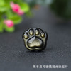 Obsidian cat paw Gold Obsidian natural crystal Pendant Jewelry live broadcast Source of goods