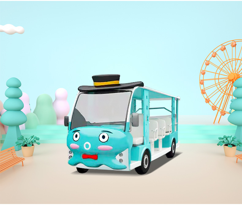 23座观光游览电动车燃油观光车电动看房车厂家社区保安巡逻车宇通