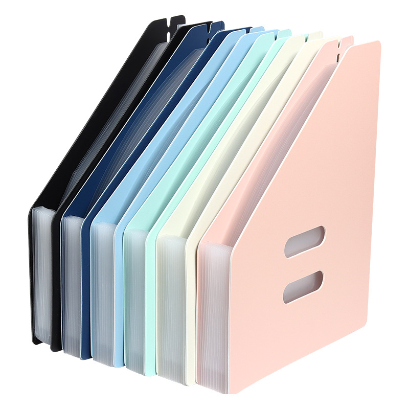 Wholesale A4 File Holder Vertical Portable Multi-Layer Folder Student 13 Grid Test Paper Storage Bag Large Bag