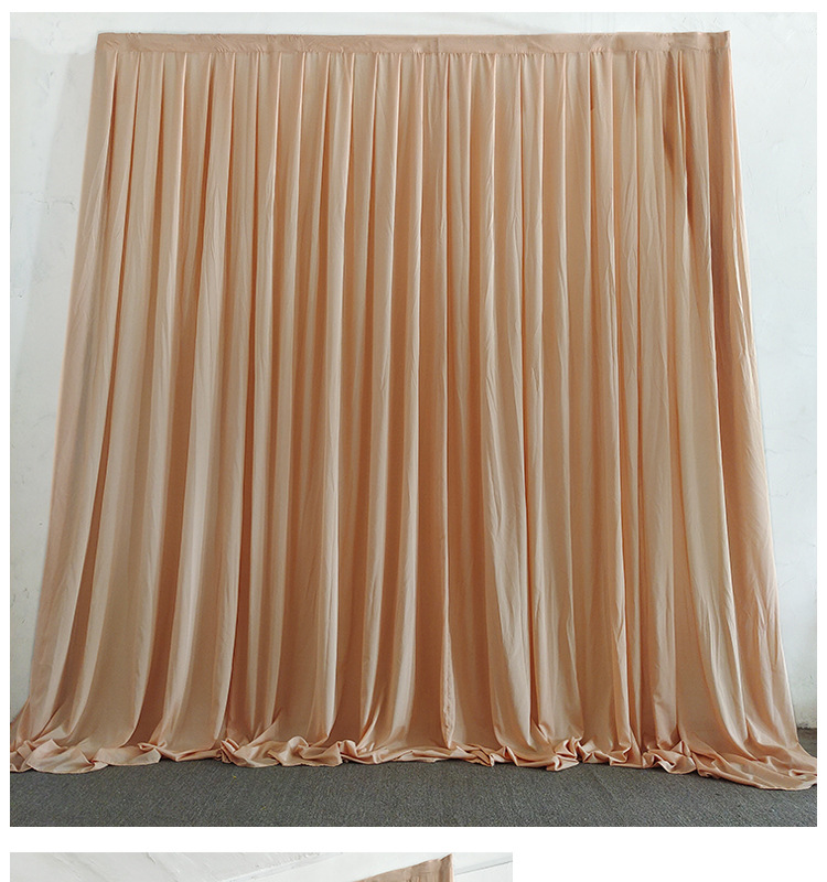 新款婚庆背景雪纺纱幔舞台布幔婚礼场景布置帷幔打底幕布签到装饰