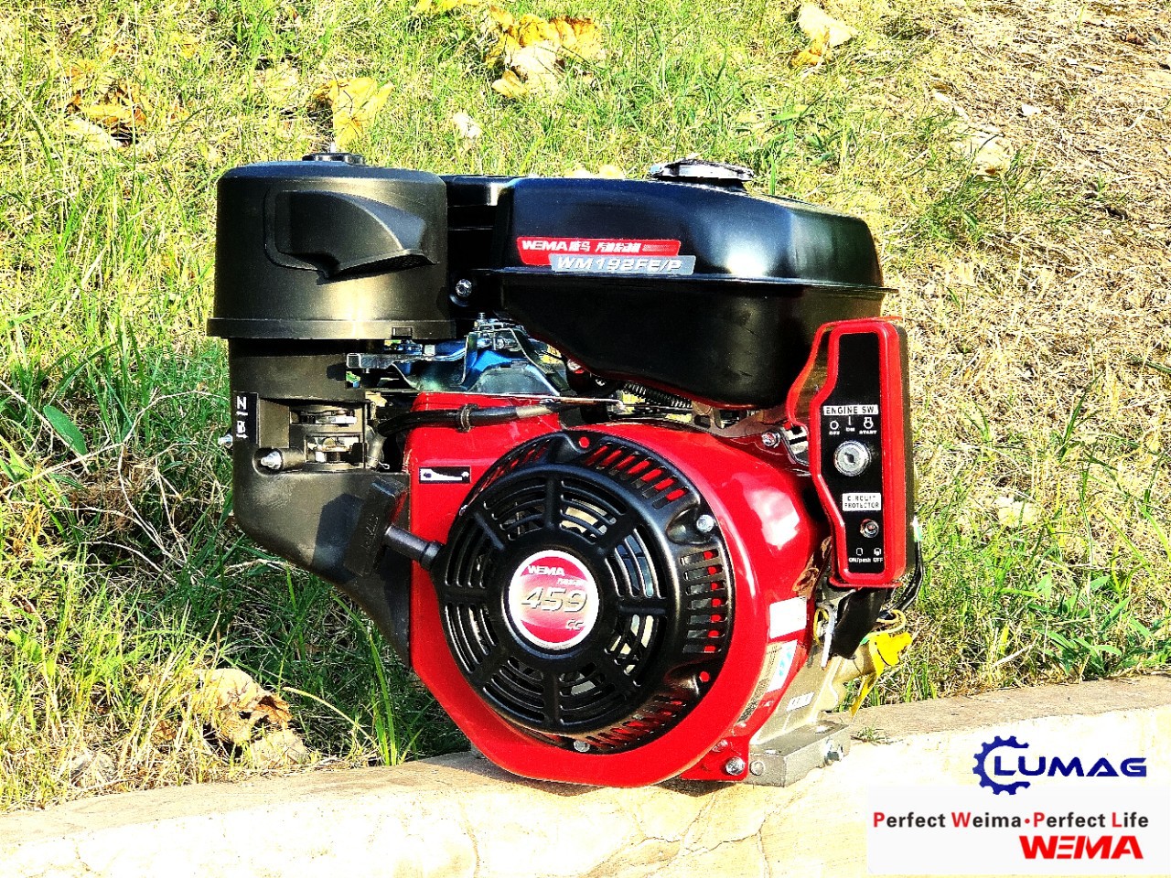 威马192单缸汽油发动机18马力459cc疏通清洗机船用环卫车25.4轴