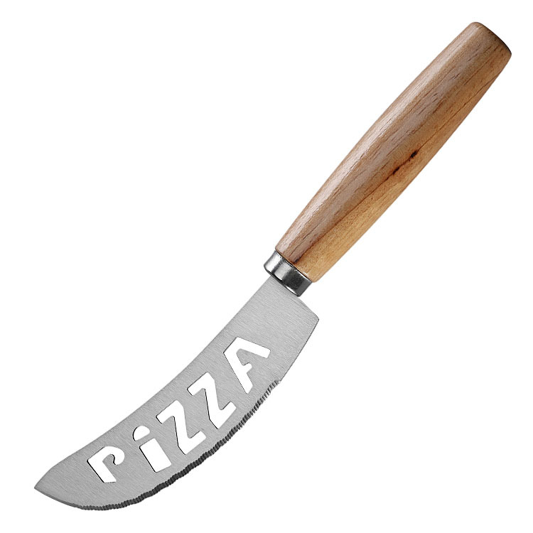 Wooden Handle Cheese Knife Pizza Cutter Tooth Knife Wheel Knife Household Pizza Wheel Tool Set Baking Tool