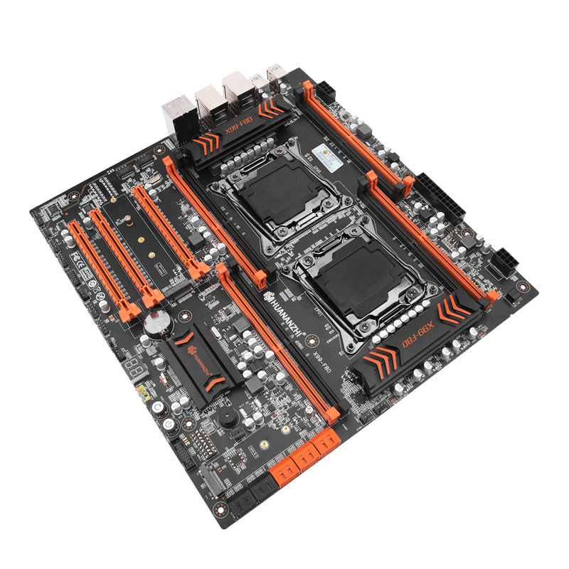 华南金牌 x99-t8d/f8d双路主板cpu套装设计渲染多开电脑e5 2678v3