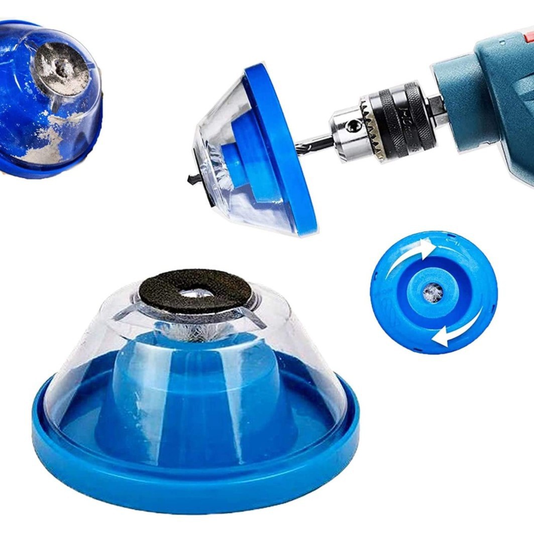 跨境新款drill dust collector电钻接灰碗灰尘罩 电锤电钻防尘罩