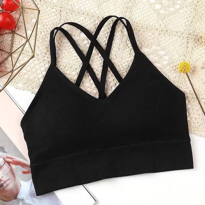 2021 New Fashion Vest Underwear Sports Tube Top Sexy Beauty Back Tube Top Wireless Comfortable Bra for Women