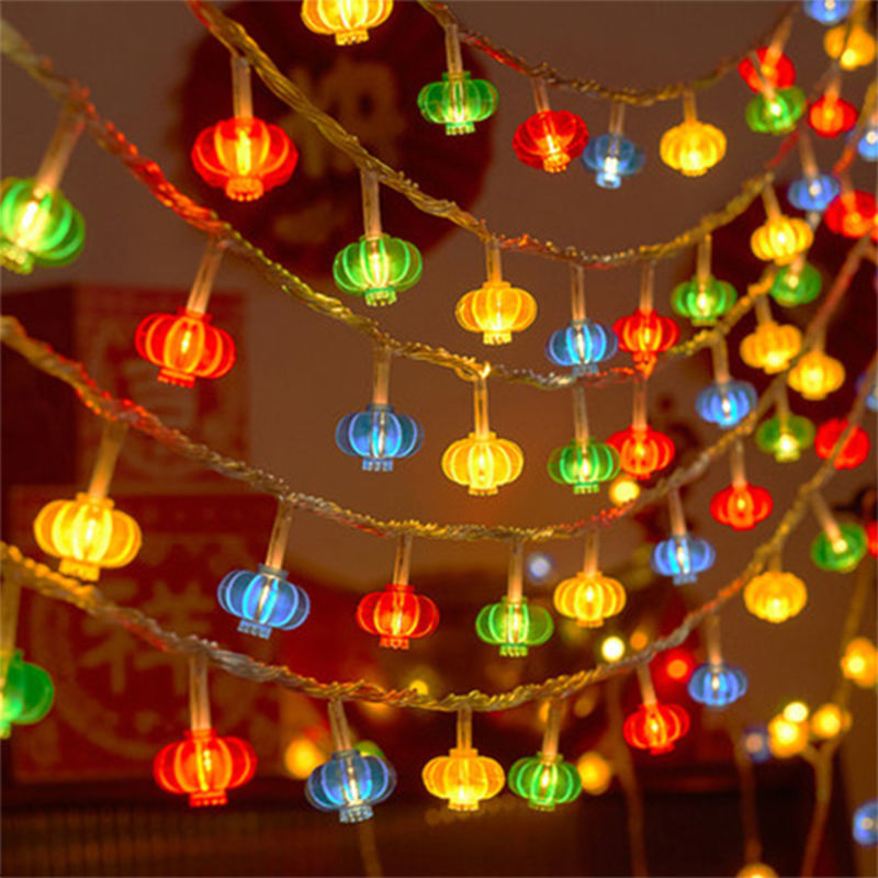 彩灯串批发串灯led小喜庆结红灯笼灯节日婚庆春节元宵新年装饰灯