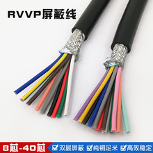 RVVP8 10 12 14 16 20芯0.2 0.3 0.5 0.75平方铜芯屏蔽信号控制线