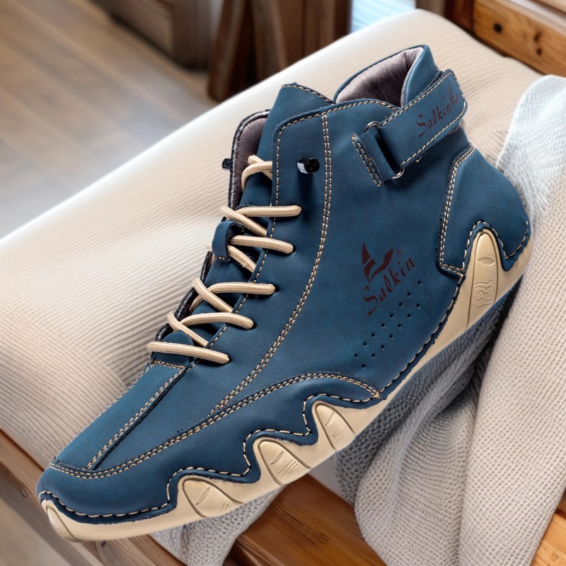 2025新款跨境出口大码男鞋时尚爆款马丁靴男新款户外休闲中帮短靴