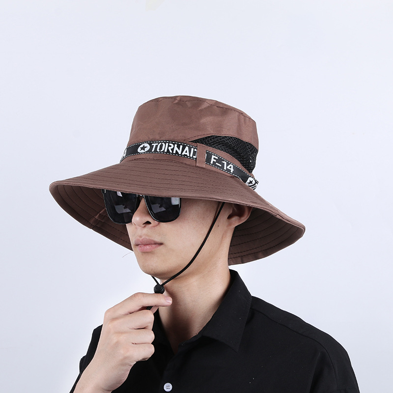 Sun Hat Men's Sunhat Summer Fishing Hat Outdoor Mountaineering Sun Big Brim Men Summer Sun Hat Wholesale