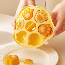 宝宝辅食工具婴儿硅胶蒸糕模具猫爪米糕模食品级钵仔糕模具果冻模