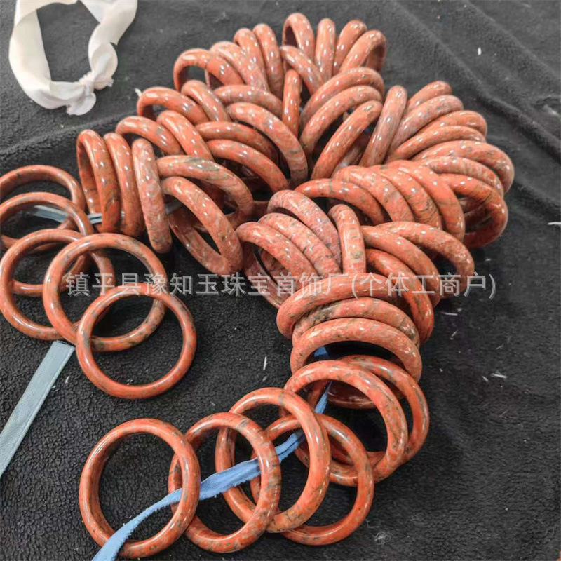 厂家批发正品鸡血石手镯桂林鸡血玉镯纯天然红玉石广西鸡血玉爆款