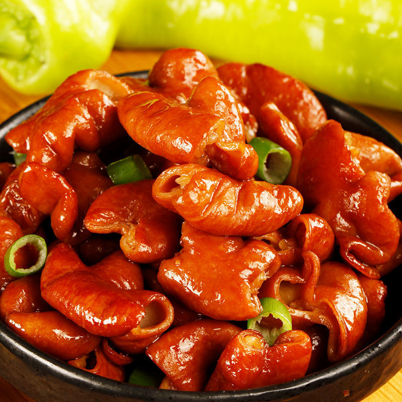 大肠包小肠肥肠熟食香卤味猪大肠新鲜免洗拉丝半成品去油批发代发