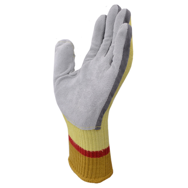 海太尔/htr 0061 防割缝皮手套耐磨防撕裂防滑劳保手套