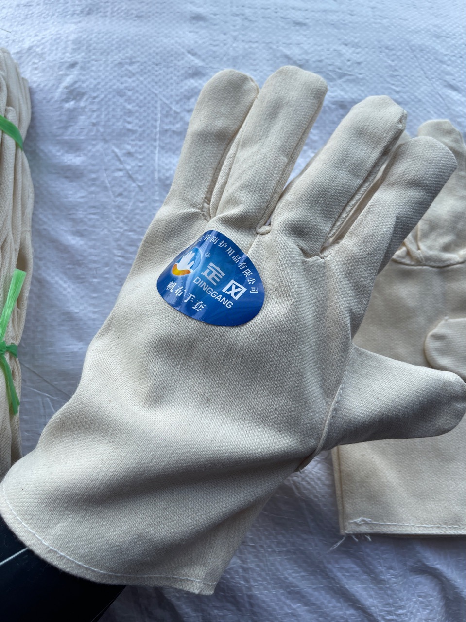 批发加厚帆布手套全棉劳保手套耐磨防滑工地工程焊接手套不开线