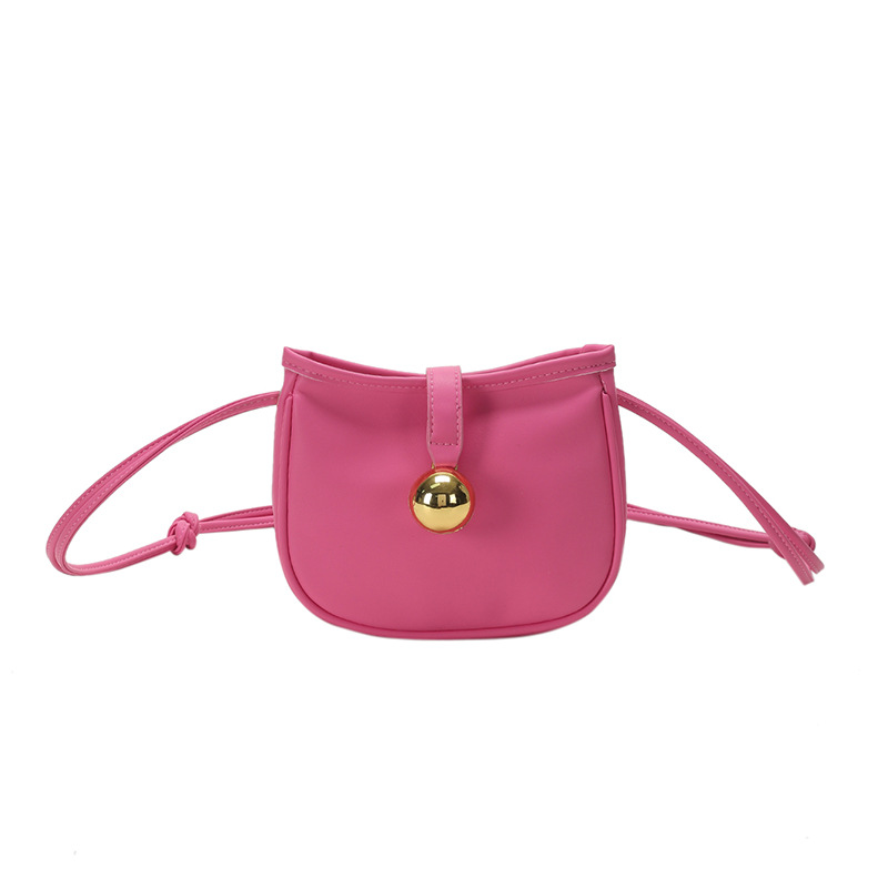 Bag 2023 Summer Solid Color Pu Small Bag Women's Bag Fashion Simple Shoulder Bag Casual All-Match Messenger Bag Wholesale