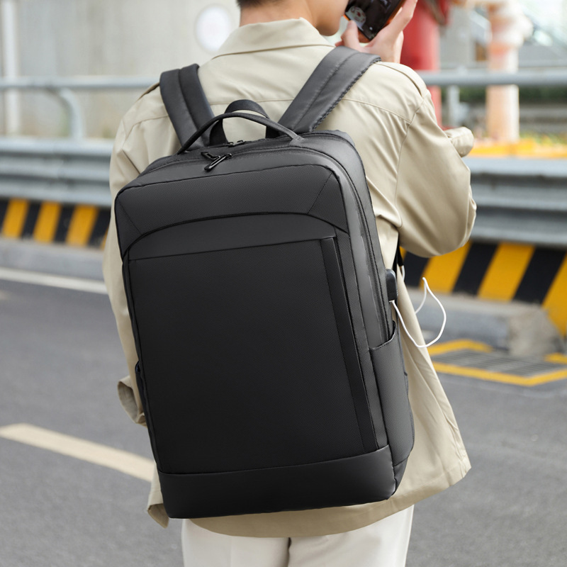New Backpack Men's Large Capacity Casual Business Travel Laptop Bag Men's Backpack Early High School and College Student Schoolbag