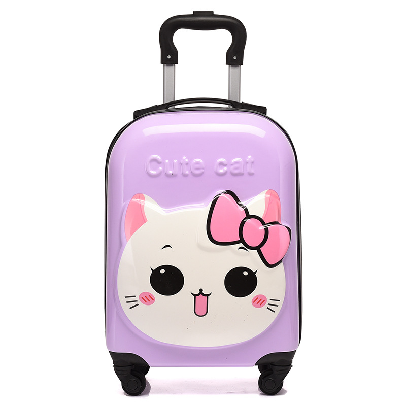 Cartoon Children's Trolley Case 18-Inch Universal Wheel Suitcase Cute Animal 3d Student Luggage Printable