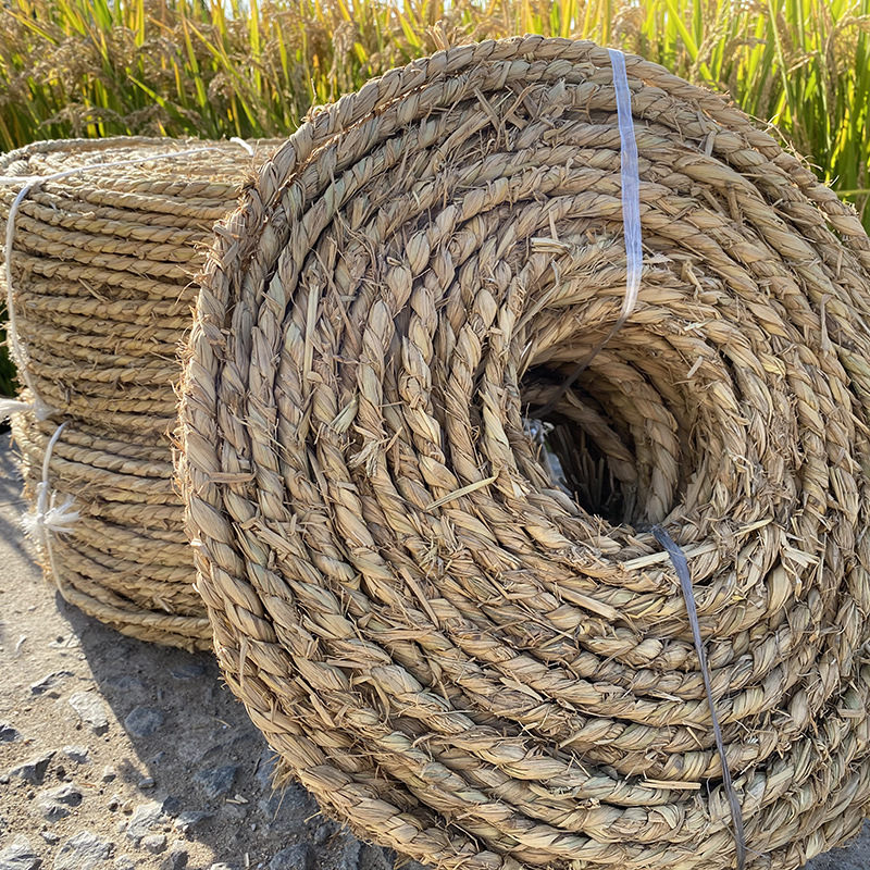 常年批发手工草绳 工业草绳绿化绕树干草绳 绳捆扎树木稻草绳