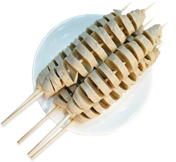 烤面筋烧烤炸串火锅新鲜半成品风味小吃商用素食冷冻零食材面筋串