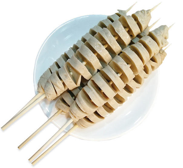 烤面筋烧烤炸串火锅新鲜半成品风味小吃商用素食冷冻零食材面筋串