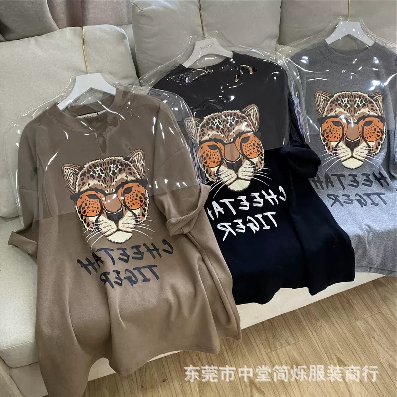 2023 New Summer Night Market Women's Short-Sleeved T-shirt Wholesale Loose Large Version Stall Supply Korean Casual Ins Fashion