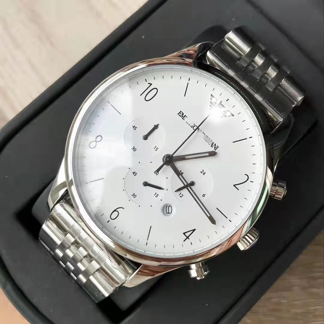 0成交1个阿玛指针尼商务欧美男士钢带机械腕表ar1980厂家批发一件代发