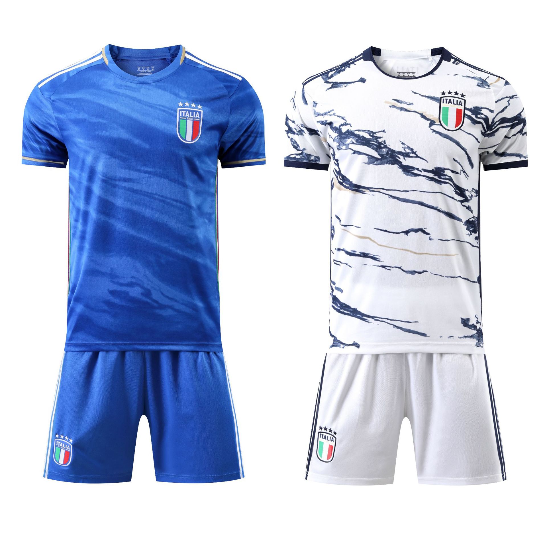 2324意大利主场10号因西涅6维拉蒂14基耶萨8若日尼奥足球服彩蓝色